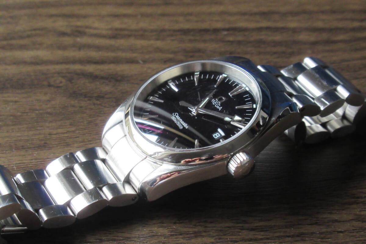 オメガ シーマスター アクアテラ コーアクシャル ブラック 自動巻き　SEAMASTER 36.2 MM, ステンレススティール リファレンス: 2518.50.00