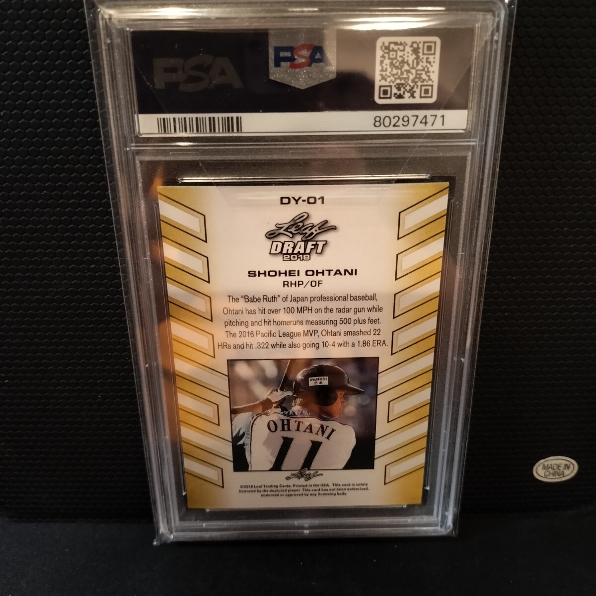 2018 LEAF Draft Year PSA RC 大谷翔平 SHOHEI Ohtani
