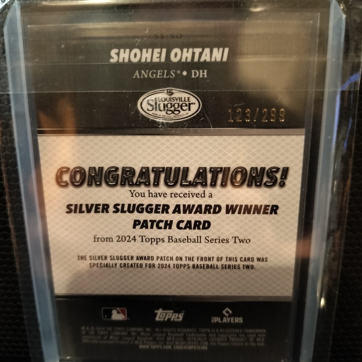 激レア　2023 Topps 大谷翔平 カード 123／299シリアル入り