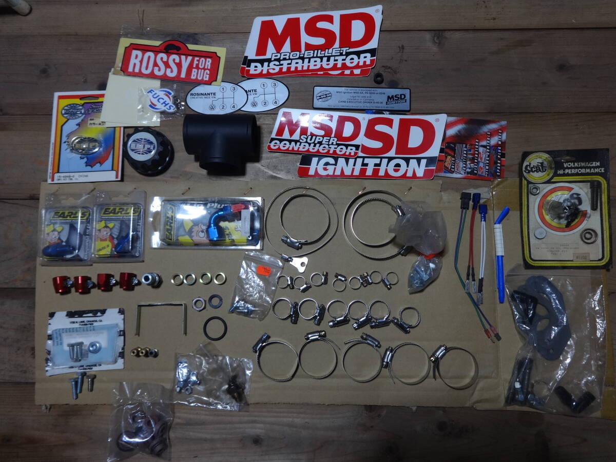 中古　空冷VW　アールズフィッティング?バンド他パーツ色々　おまけステッカー