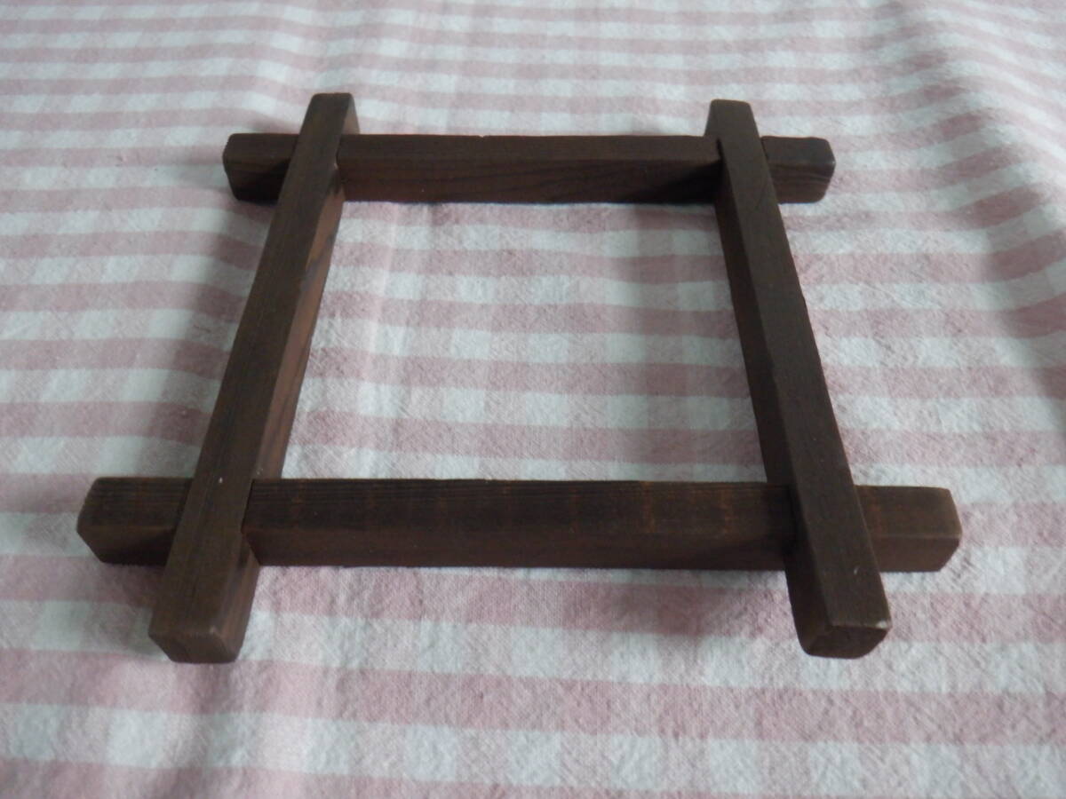 X『陶器製 湯豆腐鍋セット(円形の土鍋/湯どうふセット/鍋敷き/木蓋付き)』~箱なし 長期保管品 _画像4