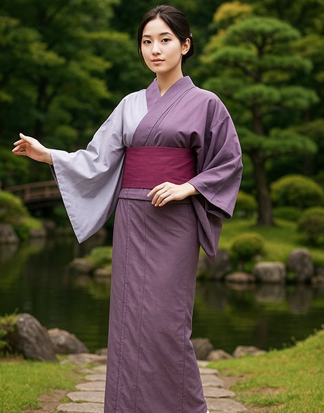  юката одиночный товар совершенно новый женский сделано в Японии половина . покрой хлопок 100% глициния фиолетовый цвет × светло-серый потускнение цвет праздник фейерверк собрание новый товар ( АО ) дешево рисовое поле магазин NO42173