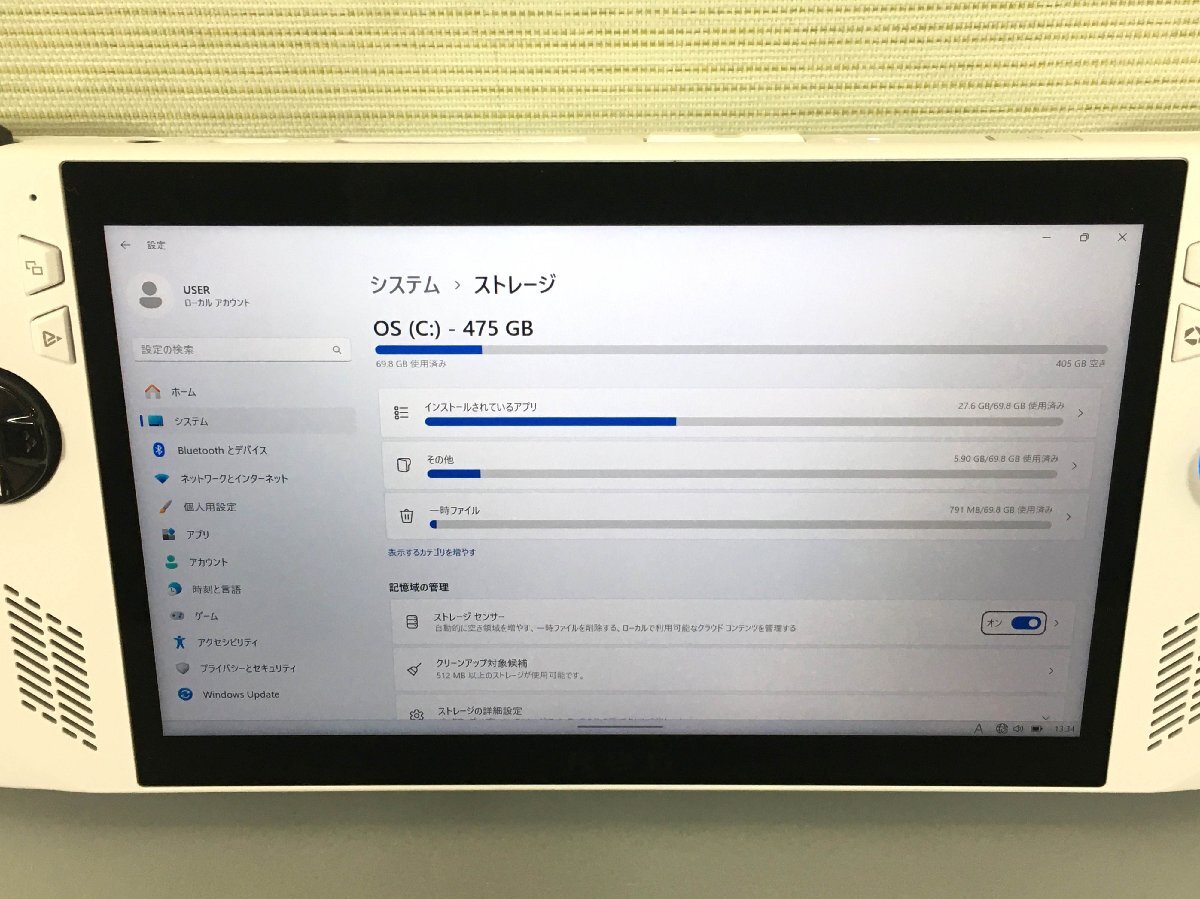 [ б/у товар ]ASUS ROG Ally портативный ge-mingPC RC71L-Z1E512(12525062410436AC)
