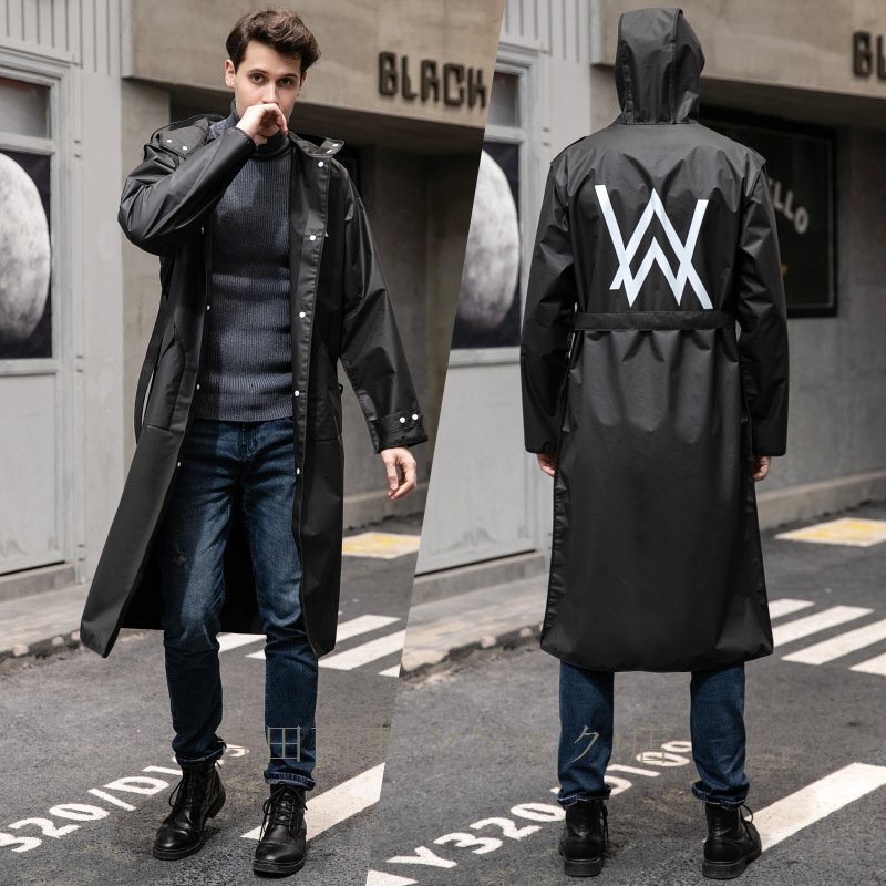 ★新品レインコート メンズ レインウェア レディース 雨具 防風(fēng) 防雨 自転車 前開きジッパー レインコート ポンチョ/L~3XL選択/1點
