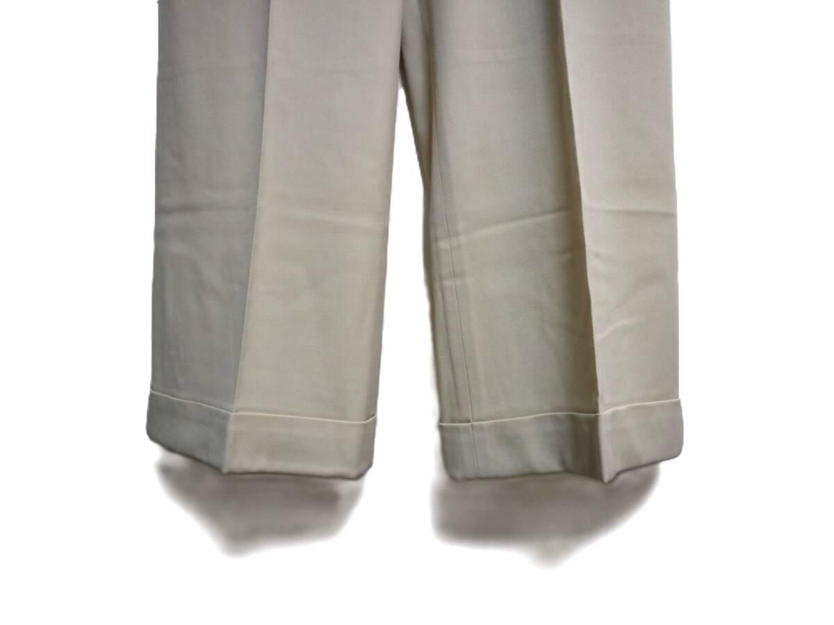 【即決】美品 國(guó)內(nèi)正規(guī)品 THE ROW ザロウ◆裾ダブル ワイド パンツ ベージュ系 ４ XL ta