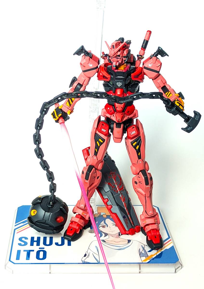 HG 赤いガンダム シュウジ機仕様 塗装完成品 ガンプラ ジークアクス 塗装・完成品「赤いガンダム REDGUNDAM」HG 1/144 機動戦士