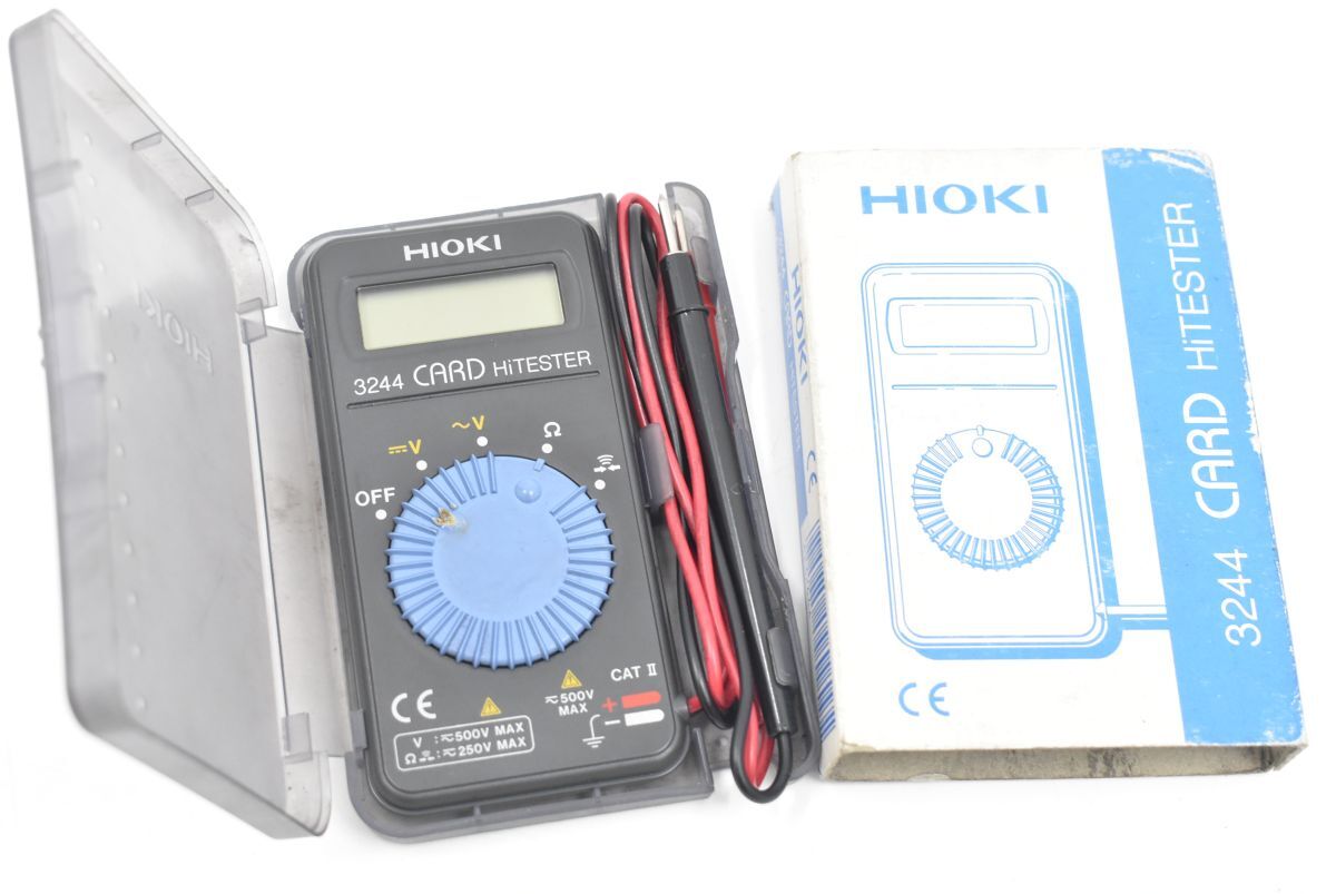 (1164S 0612T7)1 иен ~ HIOKI день . электро- машина CARD HiTESTER карта высокий тестер 3244 цифровой тестер напряжение сопротивление [ электризация работоспособность не проверялась ]