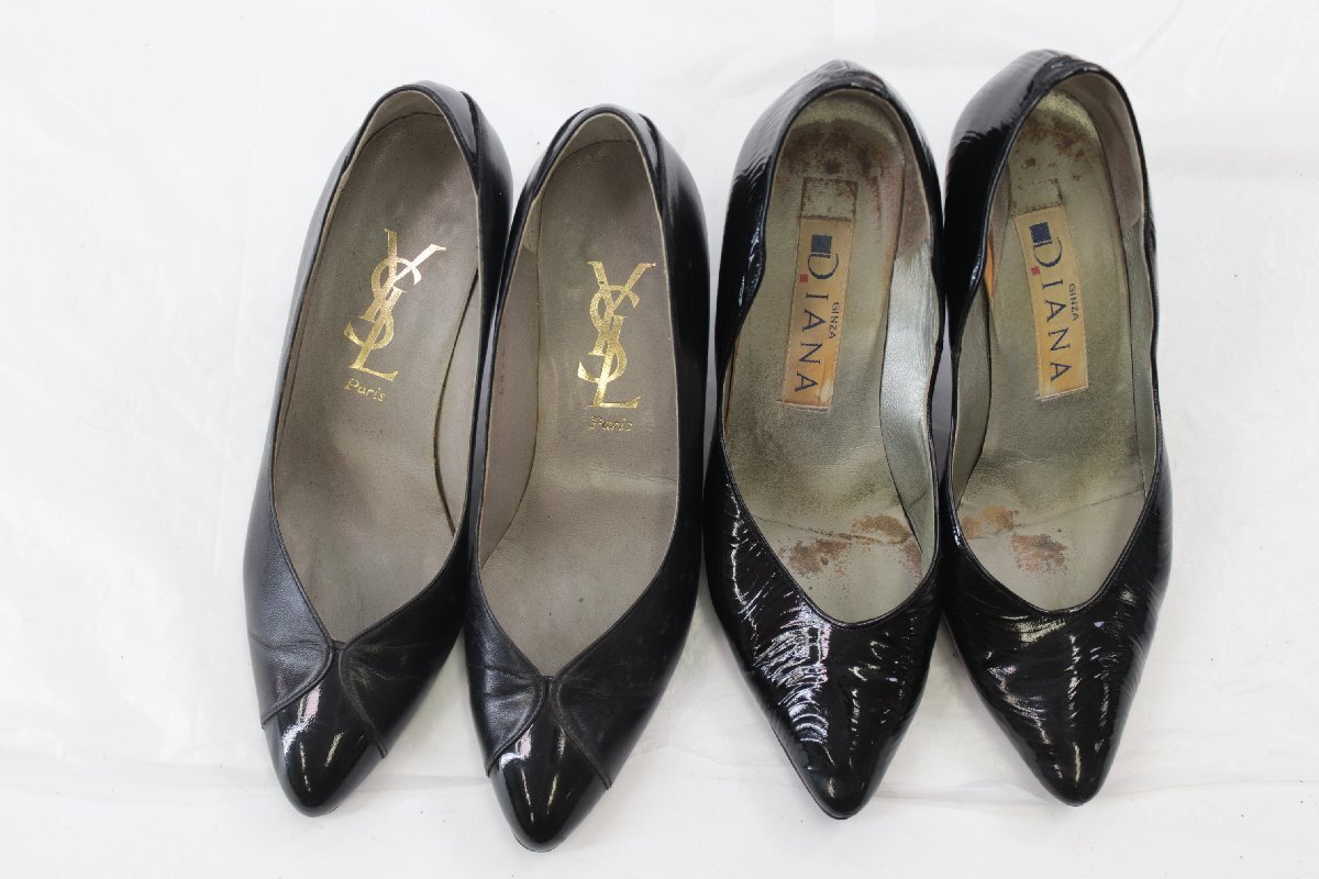 【22點】ディオール/ジミーチュウ/YSL/グッチ/フェラガモ/バリー 等 レザー ヒール 等 靴 サイズ 2 1/2 4 等 レディース まとめ 8928-NY