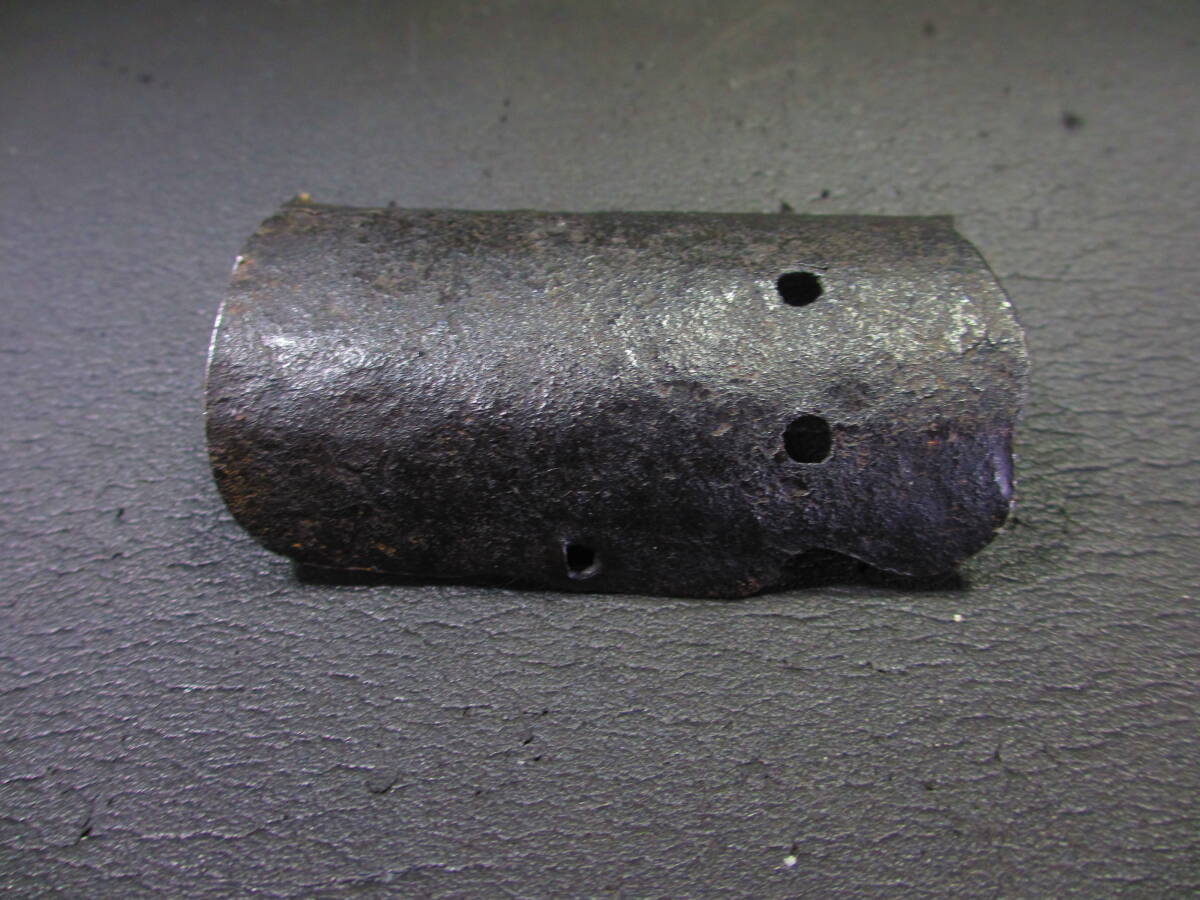 古鍛鉄柄形茶合 戦国安土桃山江戸時代鉄地 茶則 茶量 仙媒 煎茶