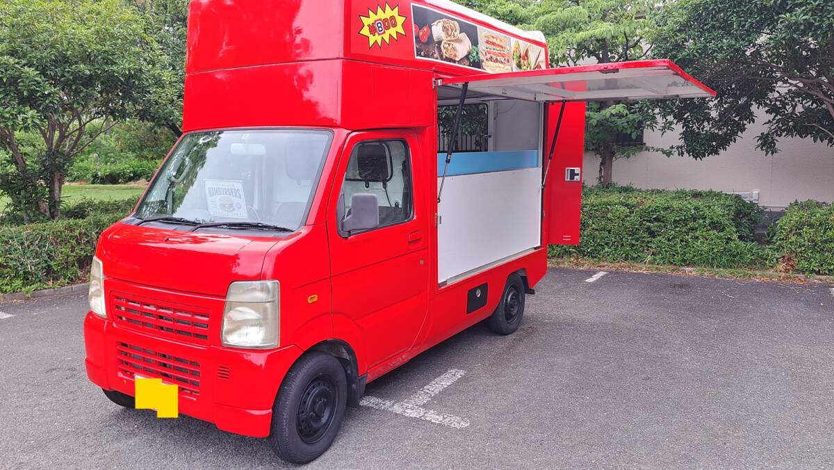 キッチンカー移動(dòng)販売車☆車検たっぷり☆すぐに大活躍☆FRPの制作工程☆はねあげ☆売り切りスタート