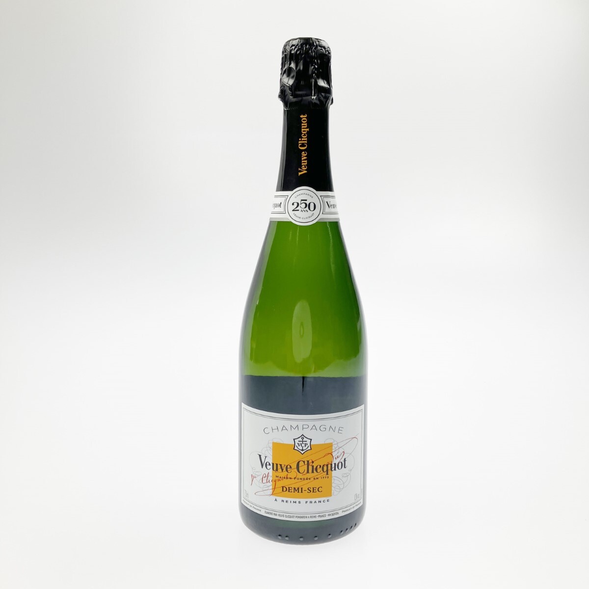 ▽▽ Veuve Clicquot ヴーヴクリコ ポンサルダン ドゥミセック ホワイトラベル 250ANS 750ml 12% シャンパン 未使用に近い 未開栓