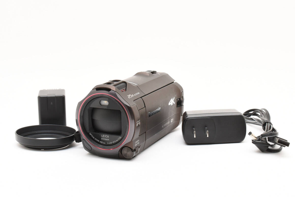 ★動作確認(rèn)済み 現(xiàn)狀品★ Panasonic パナソニック HC-WX995M ブラウン 4K デジタルビデオカメラ