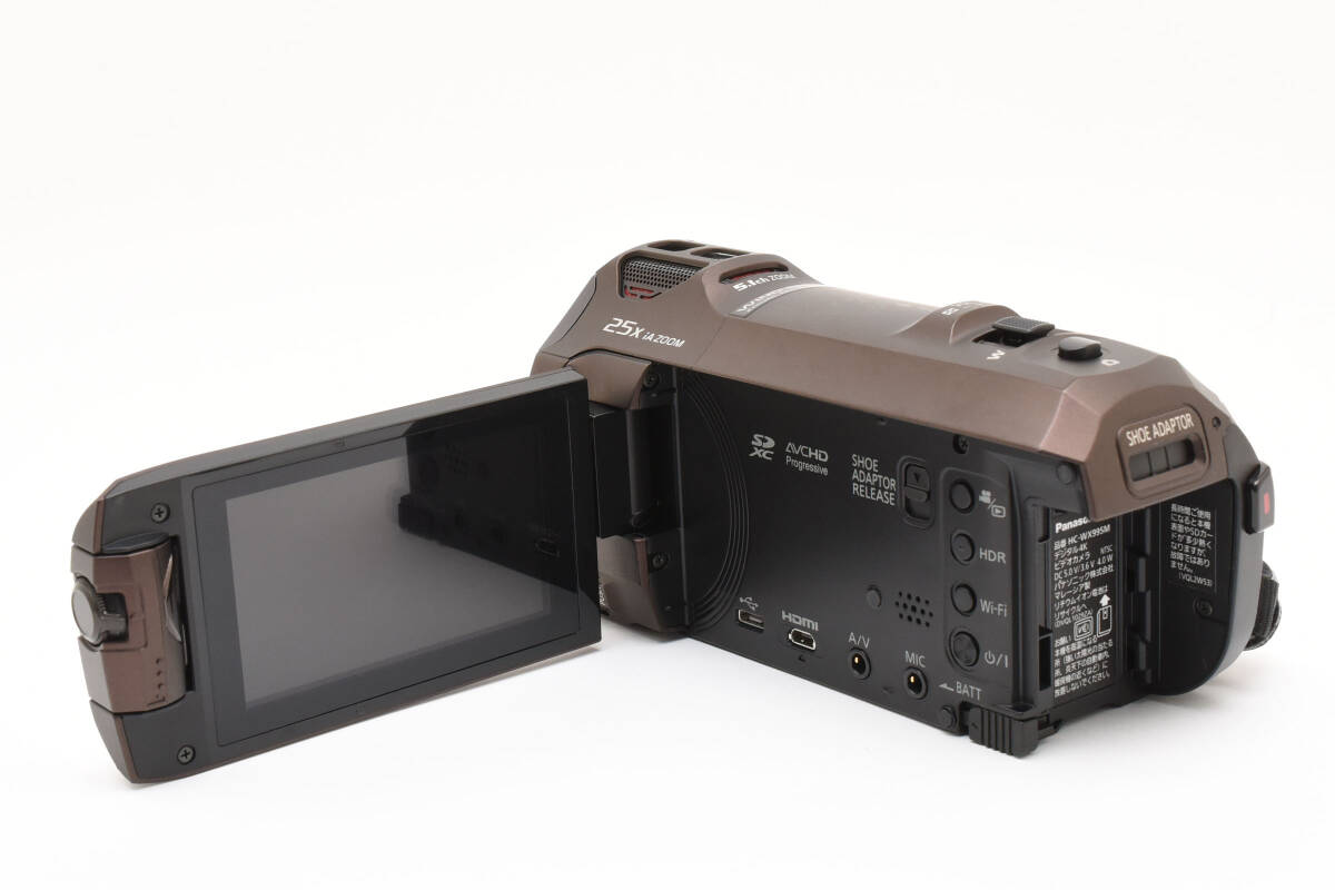 ★動作確認(rèn)済み 現(xiàn)狀品★ Panasonic パナソニック HC-WX995M ブラウン 4K デジタルビデオカメラ