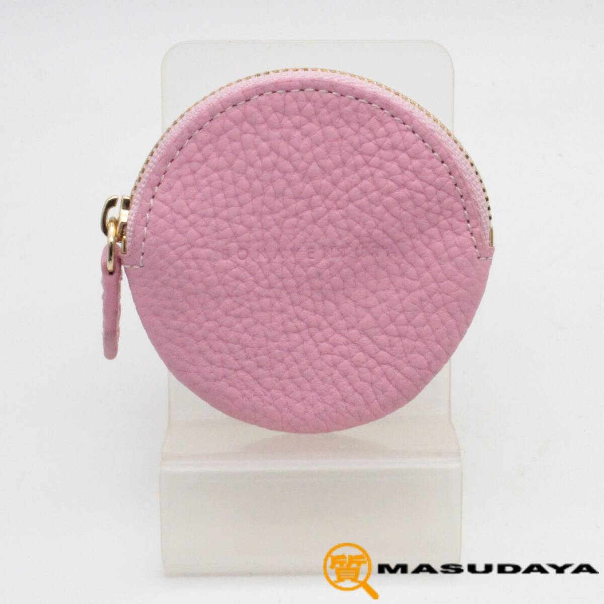 Pupuu ボナベンチュラ ラウンドコインケース/コーラルピンク【未使用】 未使用保管品】BONAVENTURA ボナベンチュラ ラウンド コイン