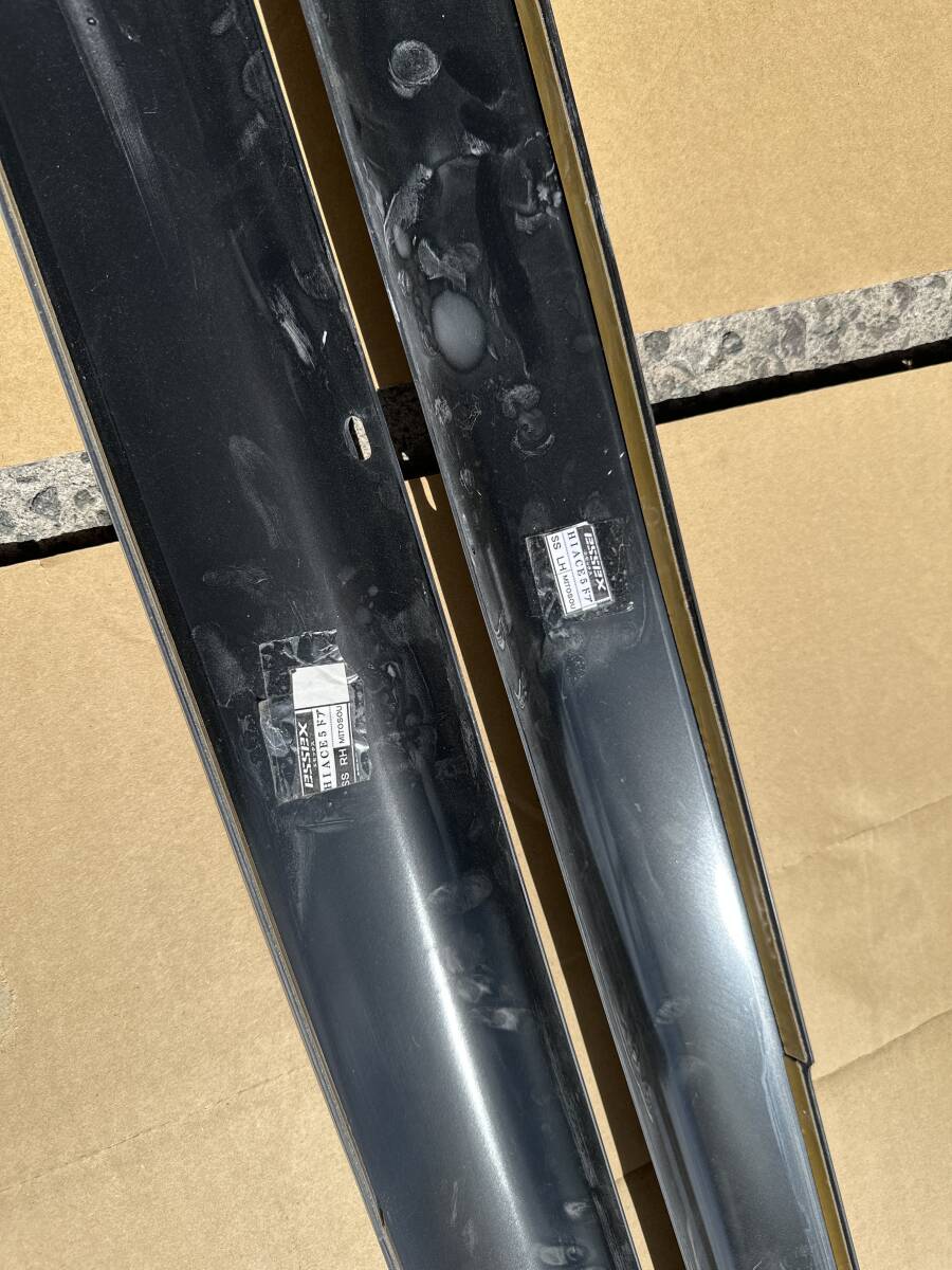 200系ハイエース　essex エセックス　フロントリップスポイラーver4　サイドライナー　新品未使用