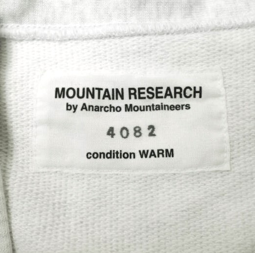 MOUNTAIN RESEARCH マウンテンリサーチ 25SS 日本制 Kurt 里毛スウェットカーディガン MTR4082 L/XL Ice カートコバーン トップス g22202