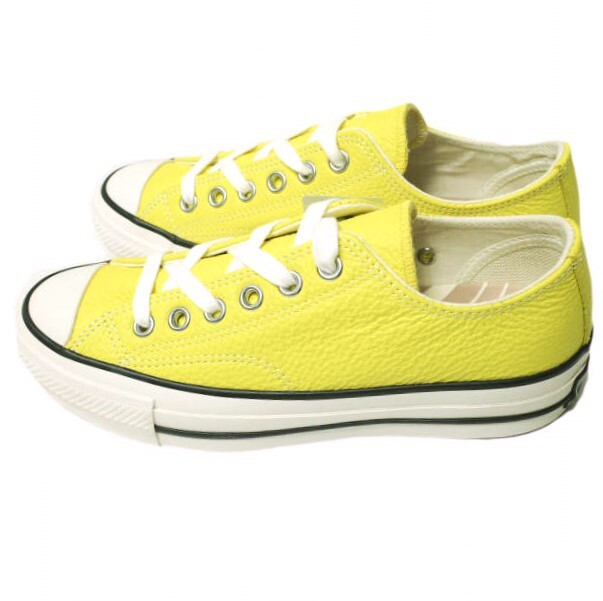  новый товар CONVERSE ADDICT Converse Addict 24SS CHUCK TAYLOR LEATHER OX молния Taylor кожа oks1AD987 US5.5(24cm) YELLOW