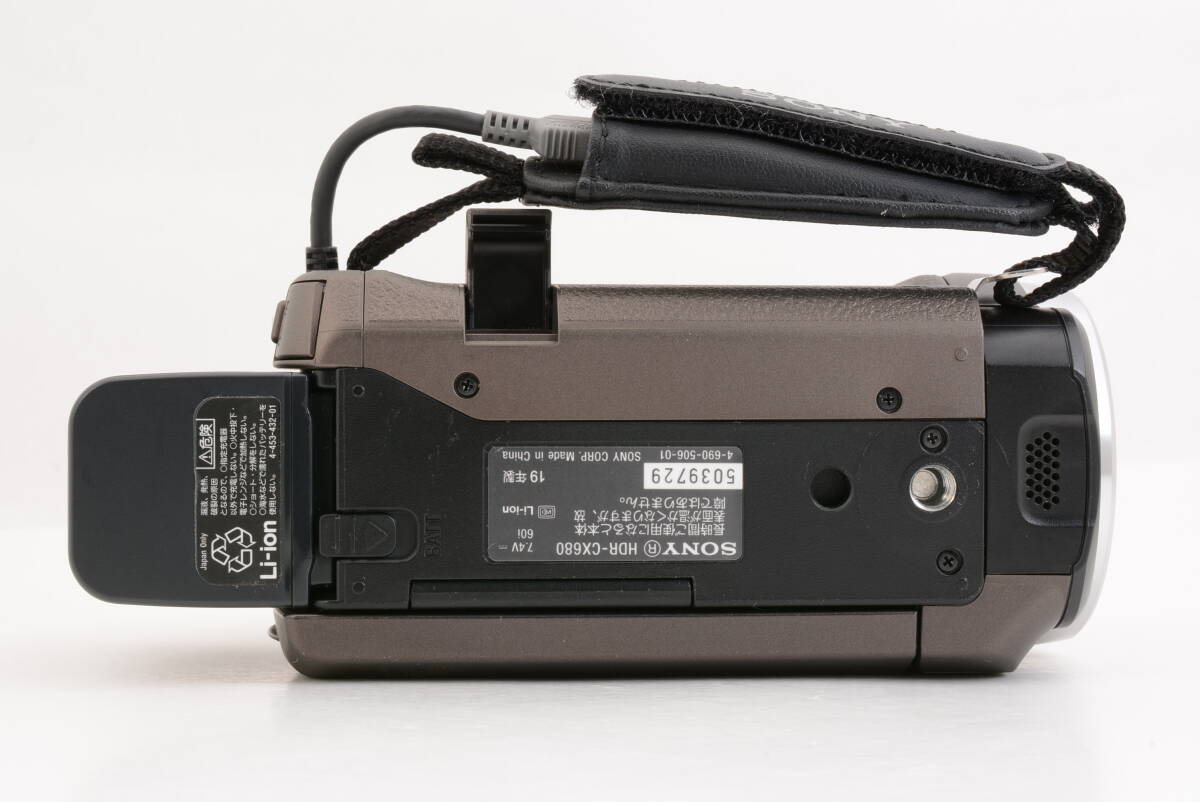 動(dòng)作品 ソニー SONY HANDYCAM HDR-CX680 ハンディカム 茶 ブラウン デジタルビデオカメラ 箱 取説 充電ケーブル付 管MM5934