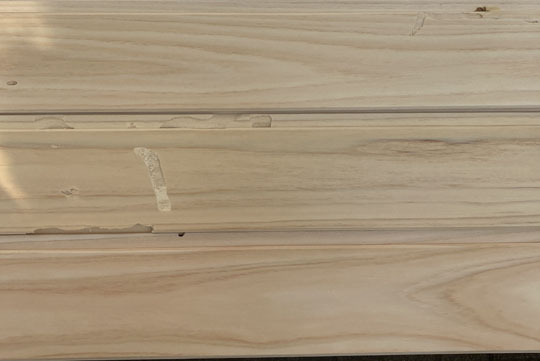2-203【訳ありB品】檜ヒノキ 長(zhǎng)さ2000 羽目板 本実目透 DIYリフォーム人気無垢 ひのき檜羽目板 腰板 壁材天井床