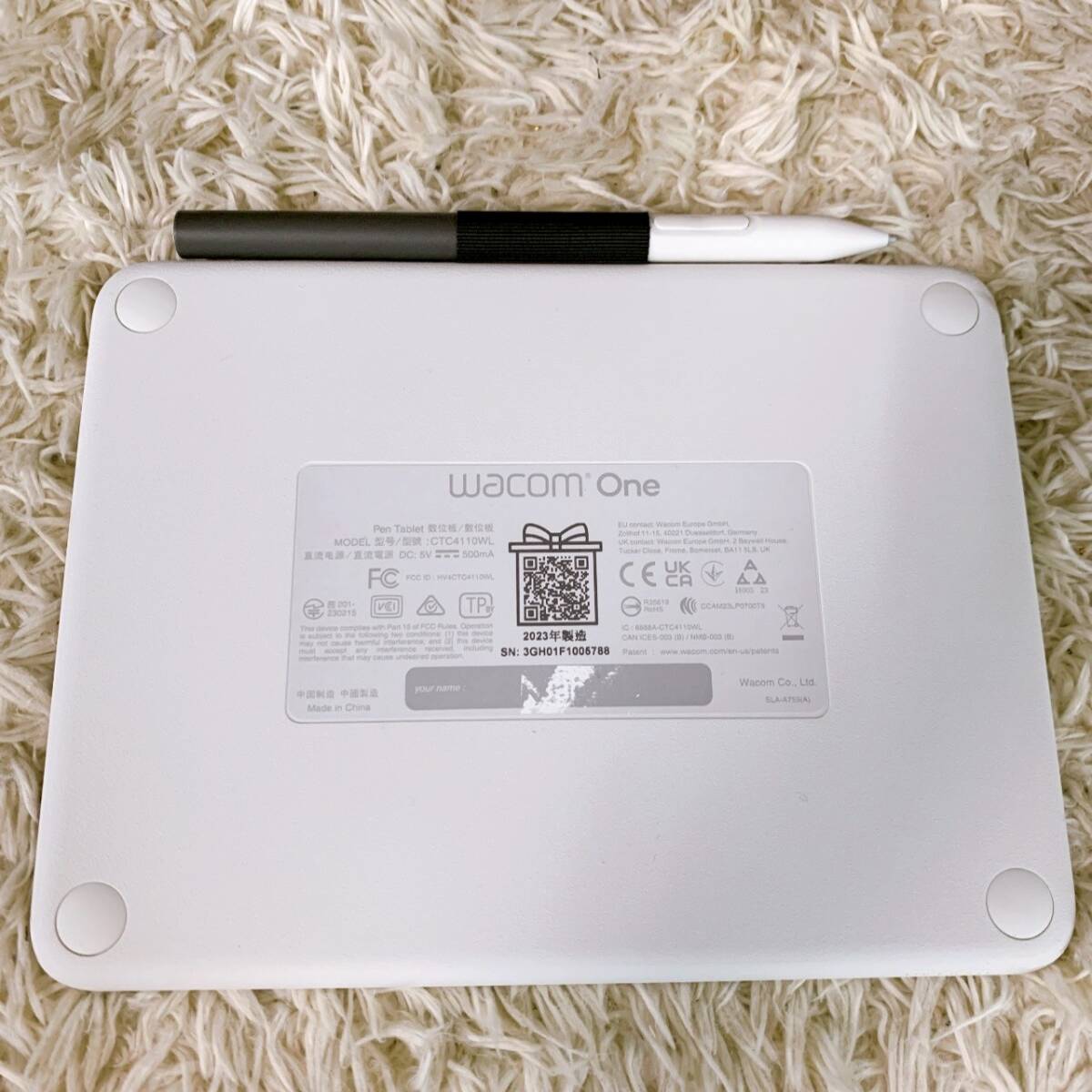 【1円スタート！動作確認済み！】Wacom ワコム WacomOne ペンタブレット CTC4110WL 2023年制 ペン 替えペン先 付屬/T0529178-ネコポス
