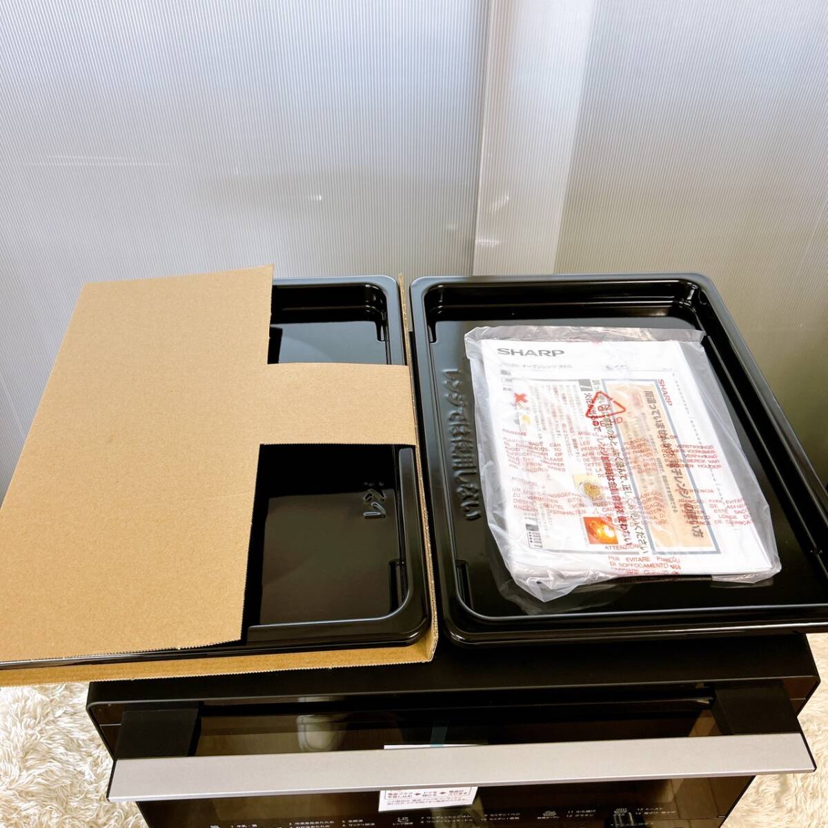 【新品！未使用品！】SHARP シャープ 過熱水蒸気オーブンレンジ PLAINLY RE-WF264-B 2024年制 26L ブラック/法BTK740239-佐川160