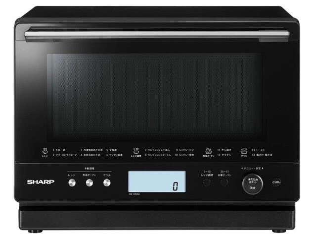 【新品！未使用品！】SHARP シャープ 過熱水蒸気オーブンレンジ PLAINLY RE-WF264-B 2024年制 26L ブラック/法BTK740239-佐川160