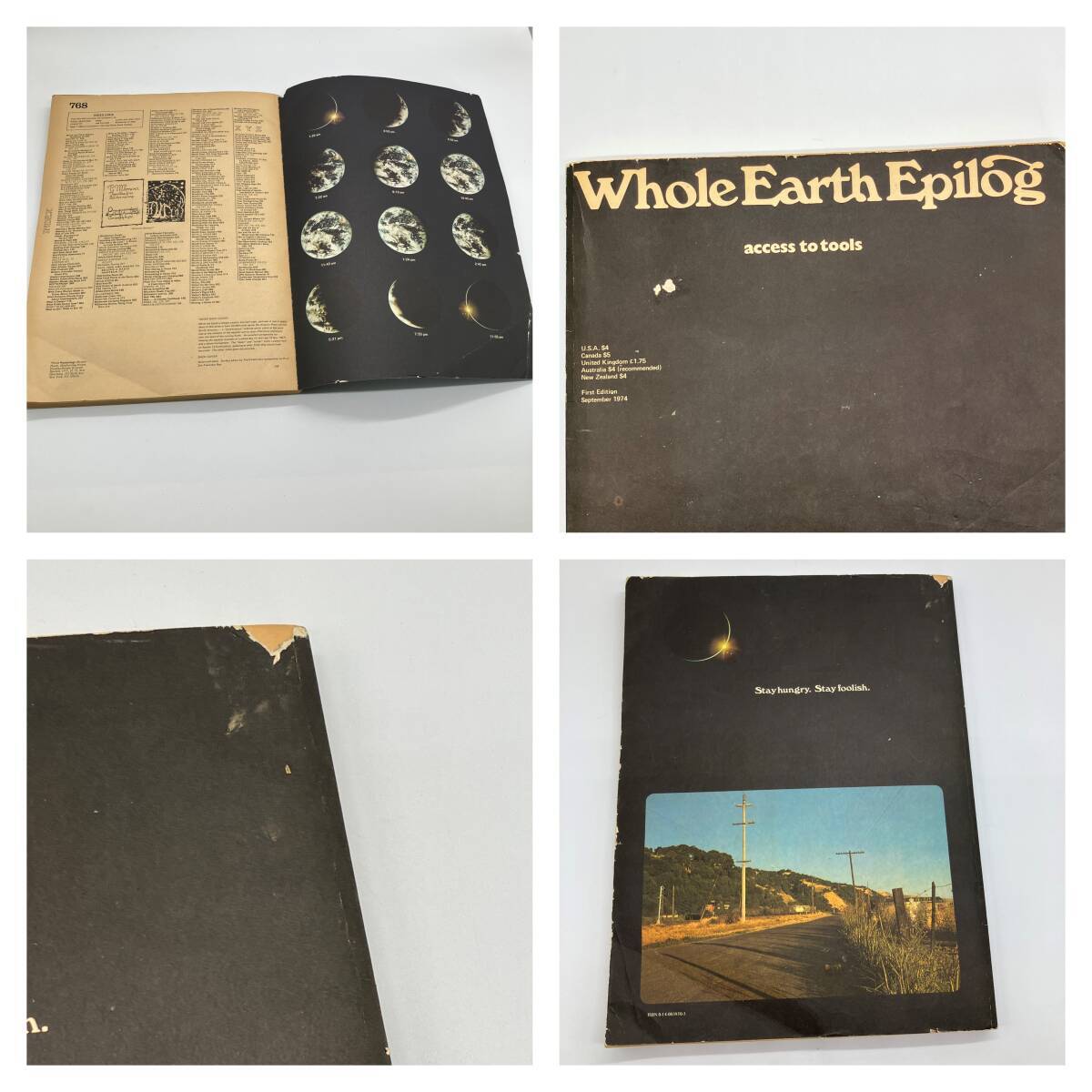 1974年 ホールアースエピローグ スティーブジョブス ビンテージ Whole 1974年 Whole Earth Epilog 【 ホールアースエピローグ 全地球