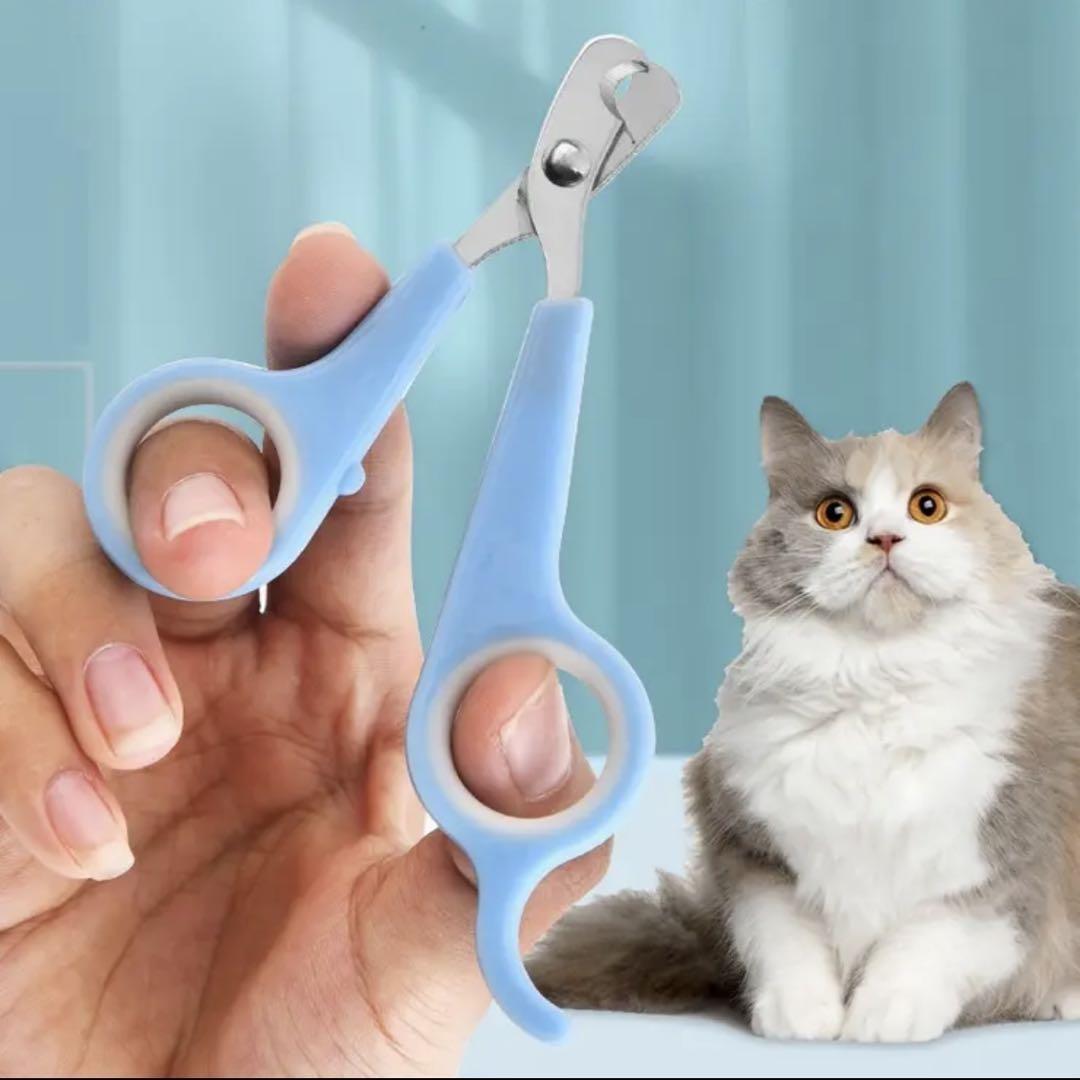 ペット用爪切り ハサミ カット お手入れ ペット 犬猫 小動物 黒_画像6