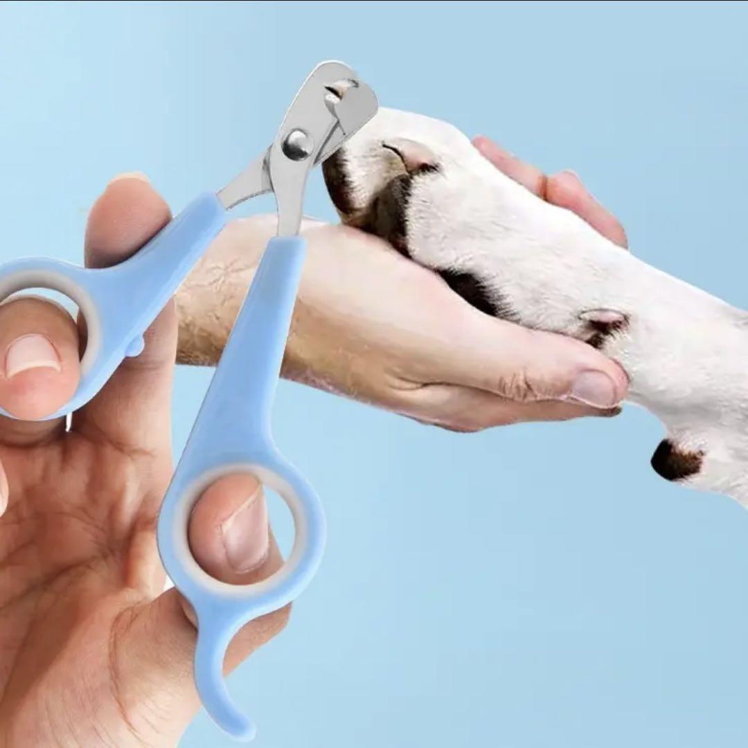 ペット用爪切り ハサミ カット お手入れ ペット 犬猫 小動物 黒_画像7