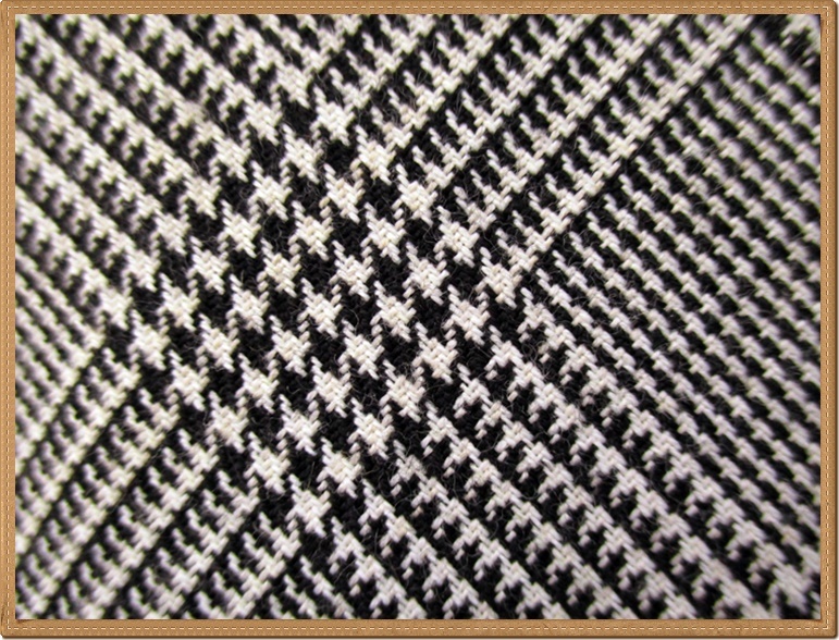 ◎726【送料無料】レディース ボトムス 台形スカート ひざ丈 W67 M相当 ホワイト×ブラック グレンチェック モノトーン 裏地付 日本製_画像7