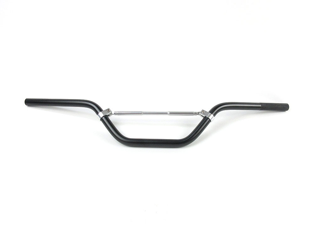 アルミハンドルバー ブレスバー付 高さ 120mm 黒 ブラック/ 新品 XJR400R XJR1200 XJR1300 RZ250R RZ350R TW250 セロー トリッカー WR250_画像2