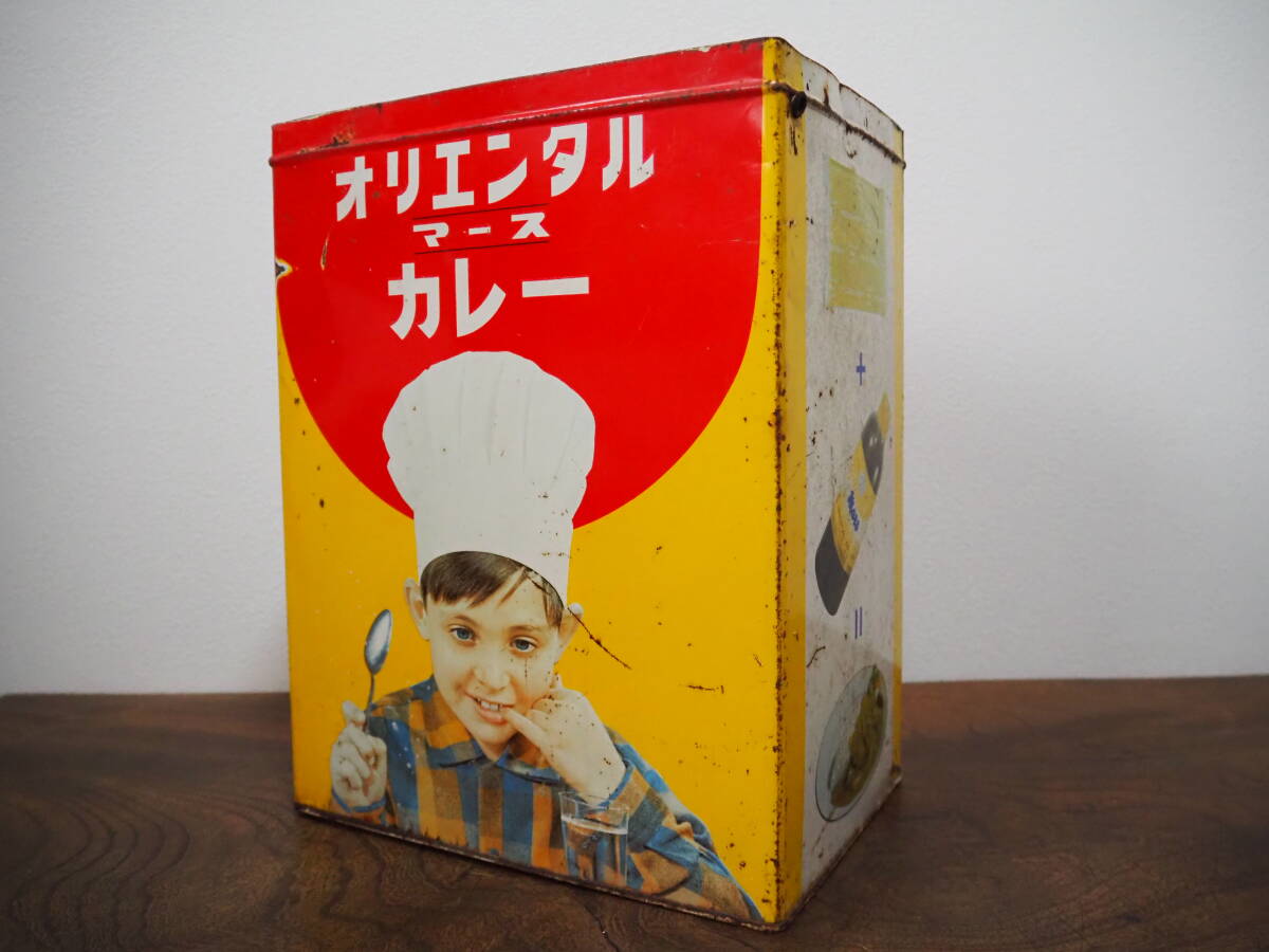  Showa Retro [olientaru карри ma-sMARS] пустой жестяная банка жестяная пластина жестяная банка 100g 36 шт . для olientaru..* подлинная вещь место хранения жестяная банка табличка Vintage 
