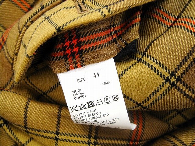 TOMORROWLAND PILGRIM/トゥモローランド ピルグリム LOCHCARRON of SCOTLAND メンズ サイズ : 44 イエロー