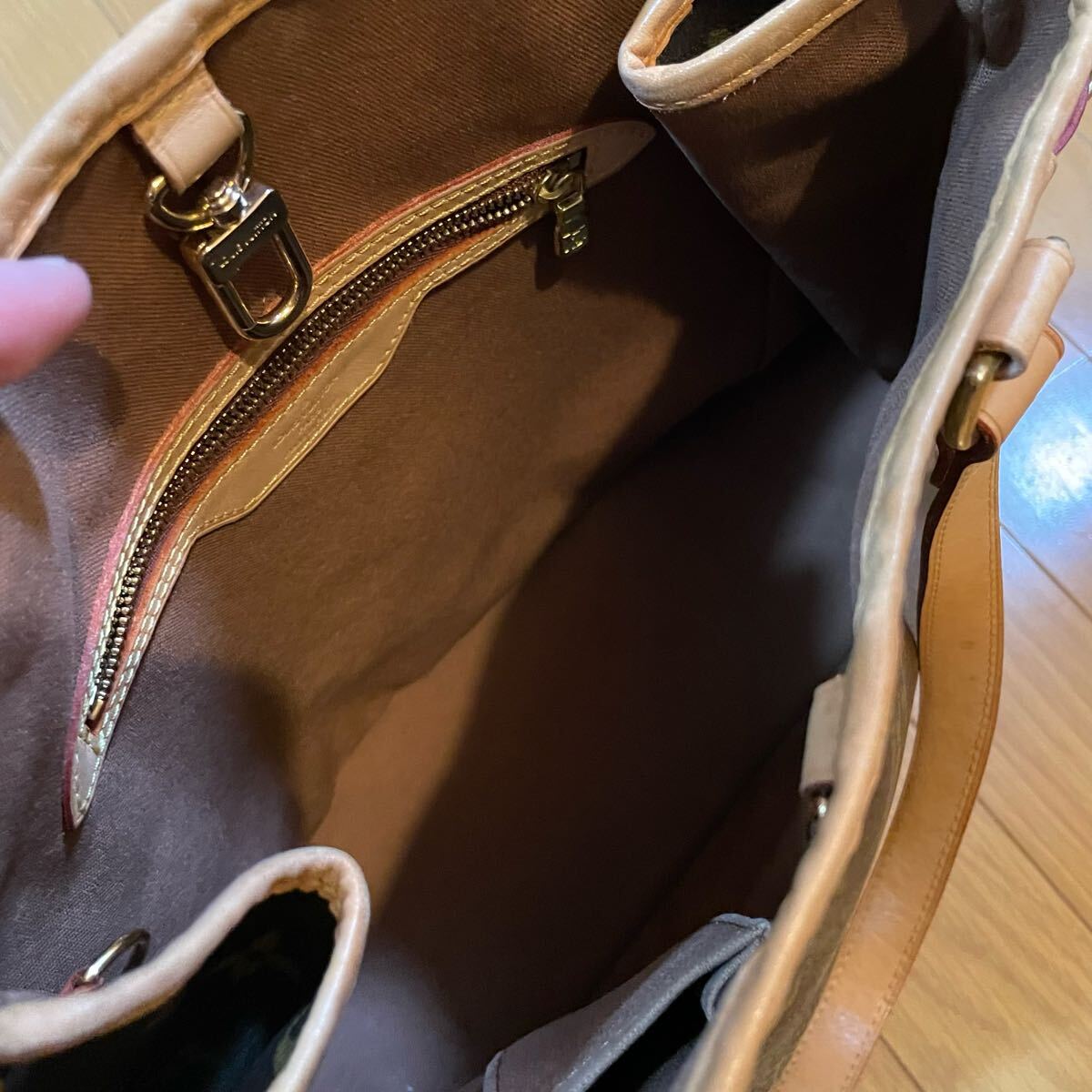 LOUIS VUITTON ルイヴィトン モノグラム バティニョール トートバッグ ブラウン M51154