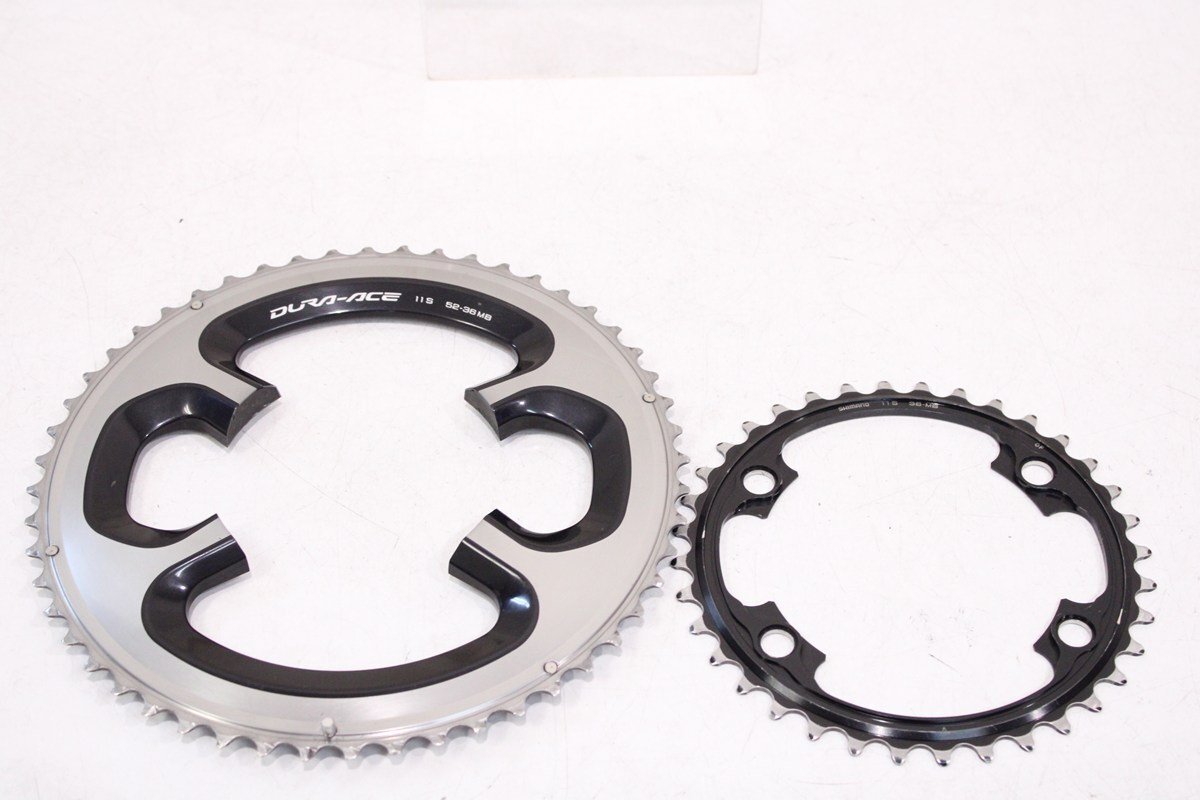 ☆SHIMANO シマノ FC-9000 DURA-ACE 52/36T BCD 110mm 4ARM チェーンリング