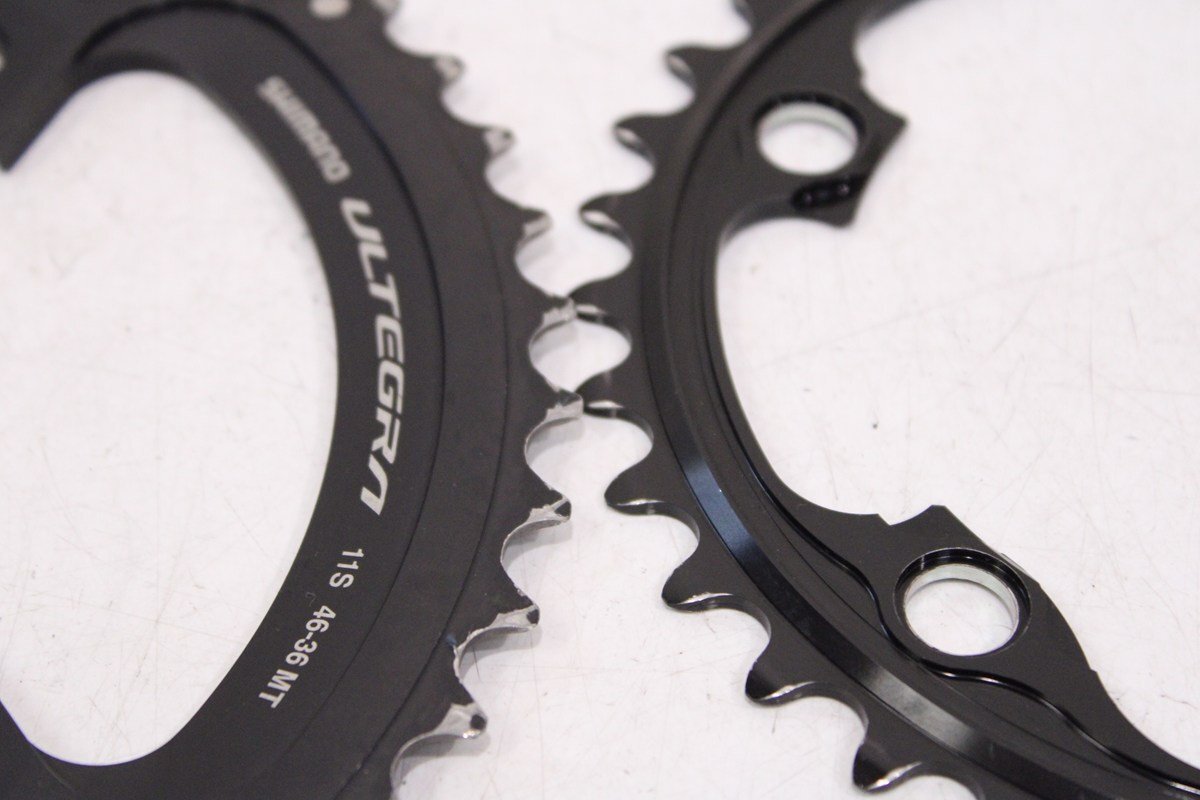 ☆SHIMANO シマノ FC-R8000 ULTEGRA 46/36T BCD 110mm 4ARM チェーンリング