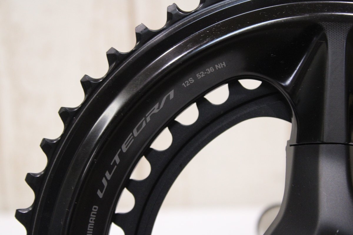 ★SHIMANO シマノ FC-R8100 ULTEGRA 172.5mm 52/36T 2x12s 4iiii 左足計(jì)測(cè)パワーメータークランクセット BCD:110mm 未使用品