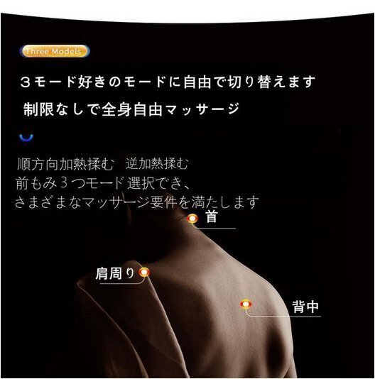 マッサージクッション 腰 背もたれ首こり肩こり兎型 マッサージ器 マッサージ機(jī)　マッサージ 枕マッサージ ヒータ付き ナイポbhw000068.2