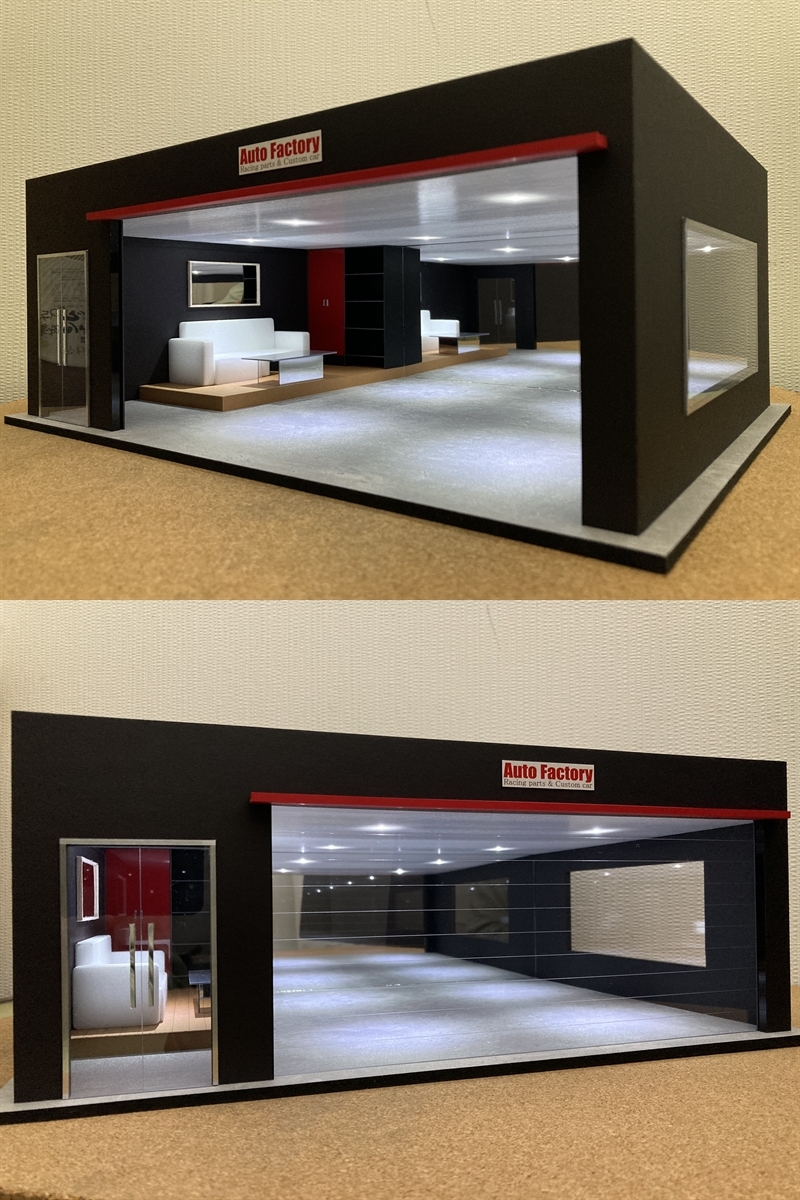 池谷ジオラマ：1/18 リビングタイプガレージⅠ／男の秘密基地ガレージ！ ミニカー専用ジオラマ：1/18 リビングタイプガレージⅠ／男の