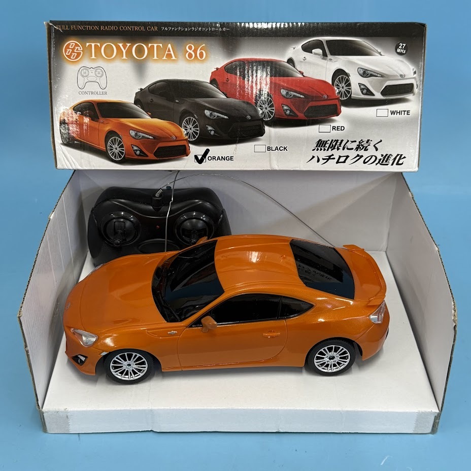 【A72-6】 ラジコンカー　NISSAN フェアレディーZ (白) / TOYOTA 86 (オレンジ) / 俊足バギーターボ (配線切れあり) 動(dòng)作未確認(rèn)/現(xiàn)狀渡し品