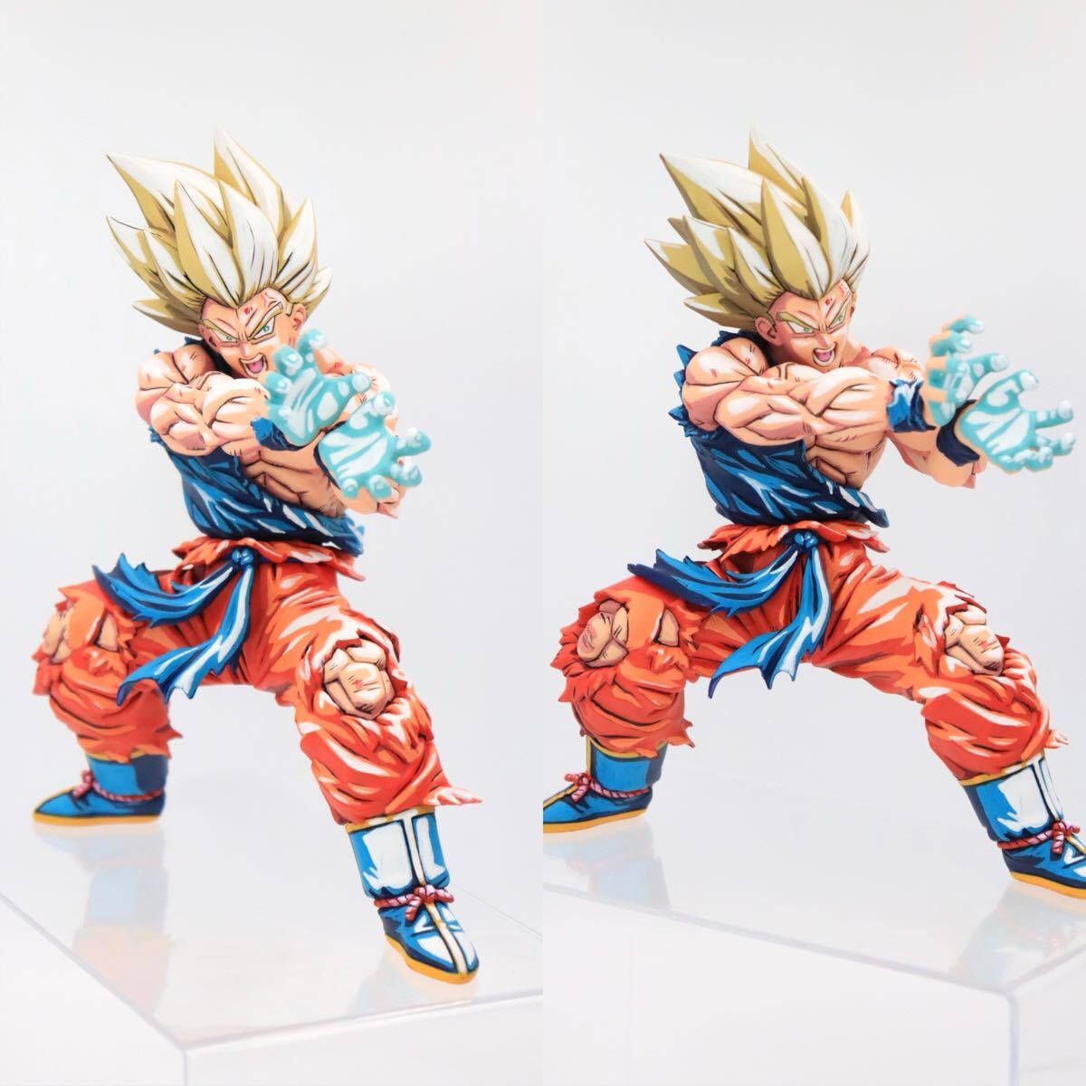 ドラゴンボール 孫悟空 スーパーサイヤ人 フィギュア リペイント 2次元彩色 ドラゴンボール 超サイヤ人孫悟空 リペイントフィギュア 二次元