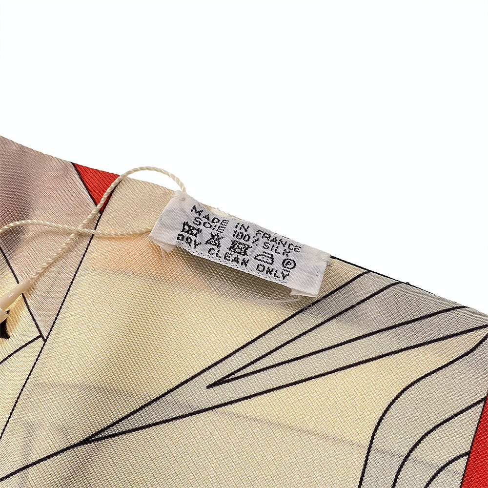 【中古】 エルメス マキシツイリー スカーフ マルチカラー シルク HERMES【質屋】【代引き手数料無料】_画像6