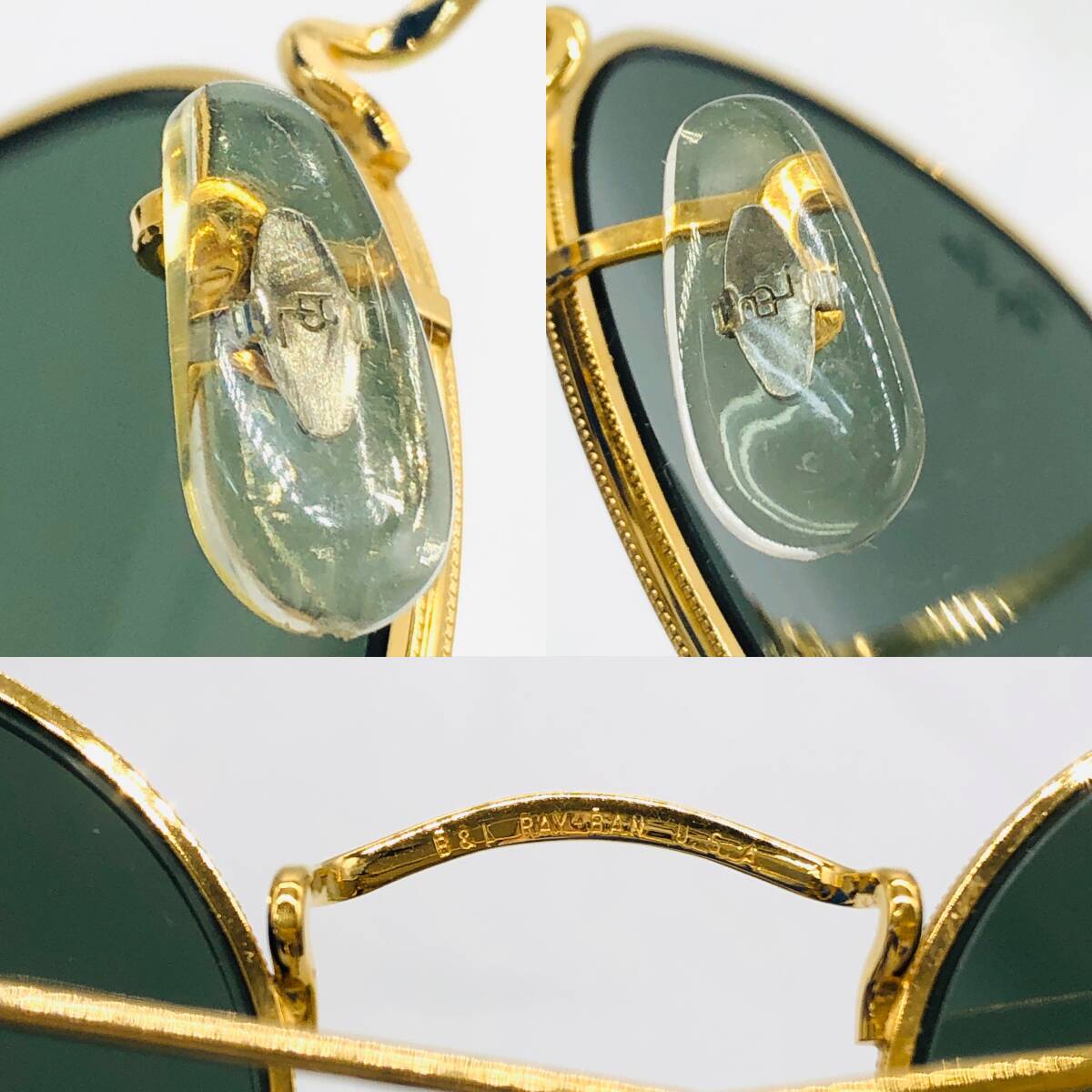 【保管品】Ray Ban レイバン B＆L ボシュロム サングラス ゴールドカラー ケース付 / io-1997-sw