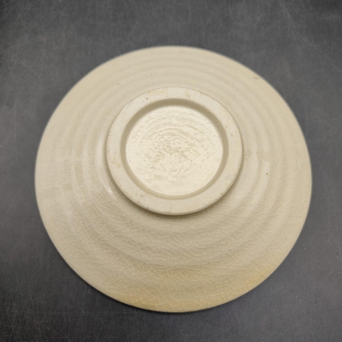 織部焼 珠山造 どんぶり1 小皿5 手描き 希少 和食器 S173_画像9