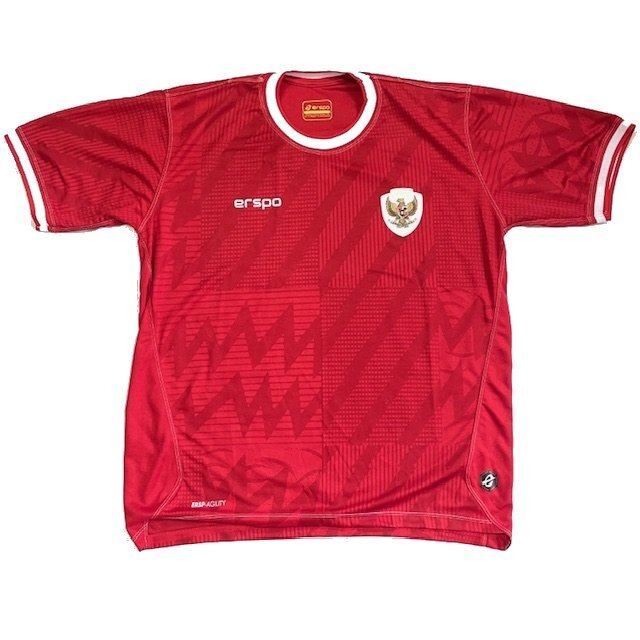 限1★新品 サッカー インドネシア代表 ユニフォーム Seragam Timnas Indonesia 現(xiàn)地購入 erspo 赤/L Indonesia national team uniform