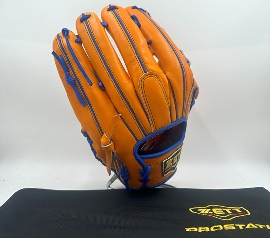 ZETT 硬式外野手用グローブ プロステイタス オーダー BPG-PRO 日本制 刺繍あり キップレザー 未使用品　硬式 外野 グラブ