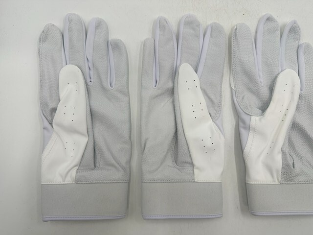 ニューバランス 野球 バッティンググローブ ホワイトxゴールド Size-L　2セット まとめ売り