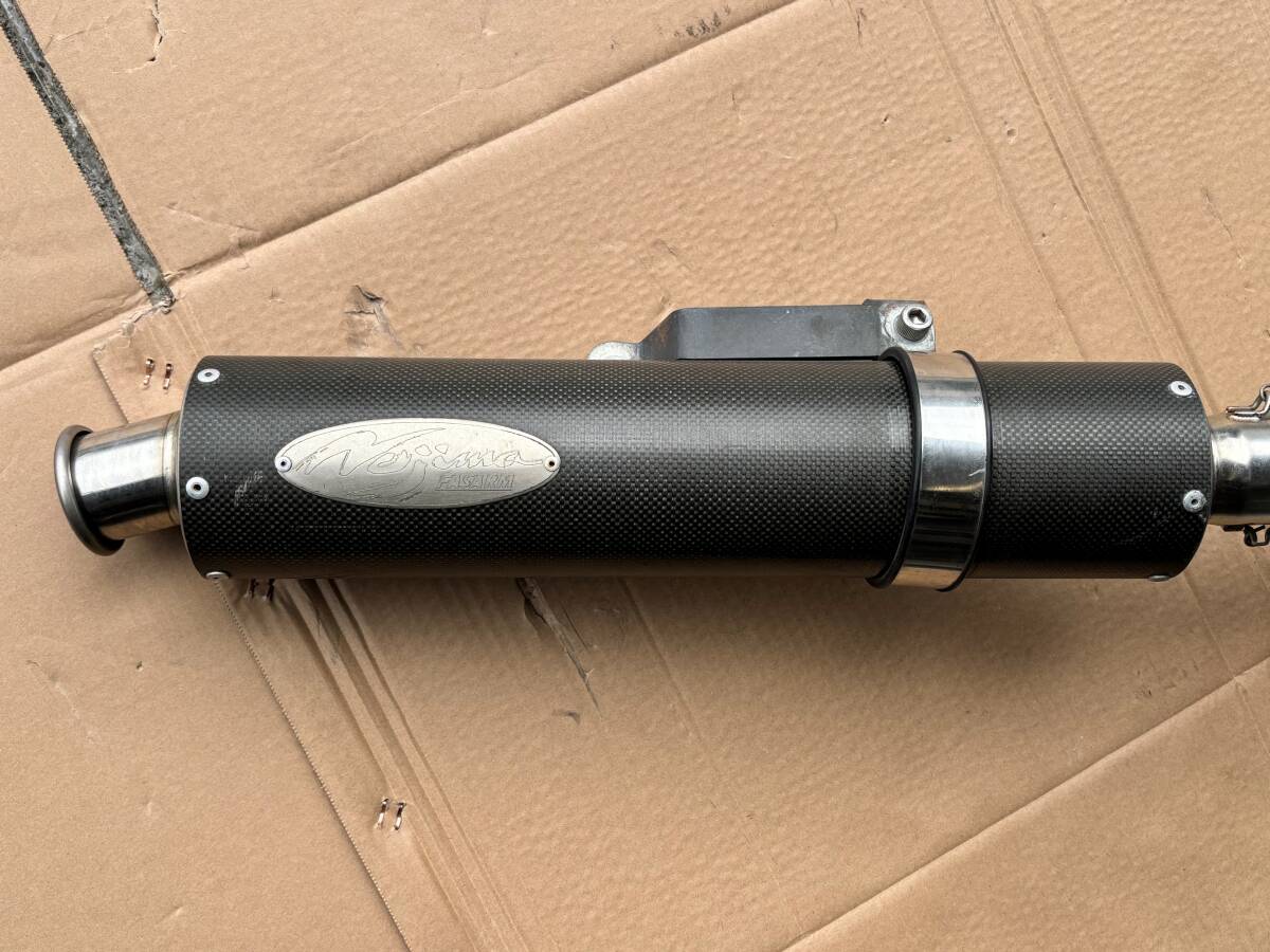 カワサキ ゼファー400用 ノジマ ステンレス/カーボンサイレンサー フルエキ マフラー 中古 売り切り/ゼファー400χ