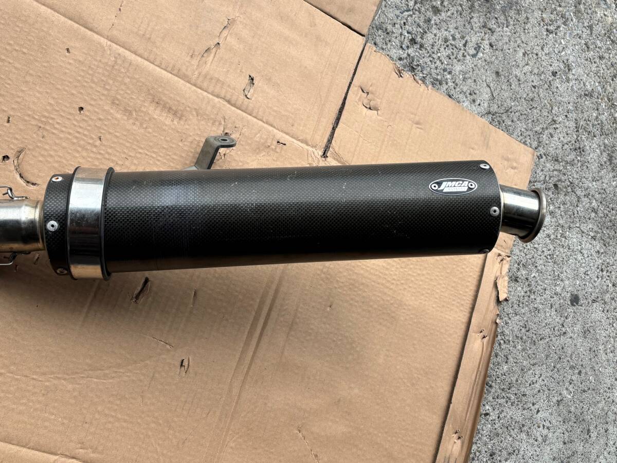 カワサキ ゼファー400用 ノジマ ステンレス/カーボンサイレンサー フルエキ マフラー 中古 売り切り/ゼファー400χ