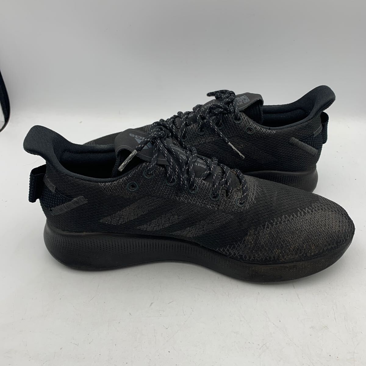 P462 adidas アディダス メンズ ランニングシューズ スニーカー US8 26cm ブラック